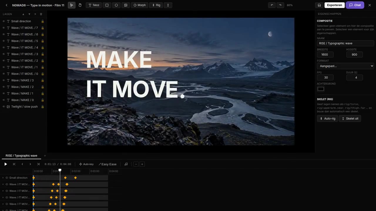 Animations: Keyframes on a real timeline