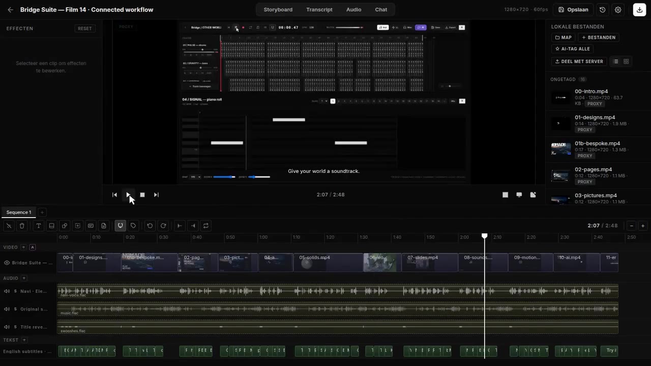 Motions: Multiple tracks, audio and subtitles