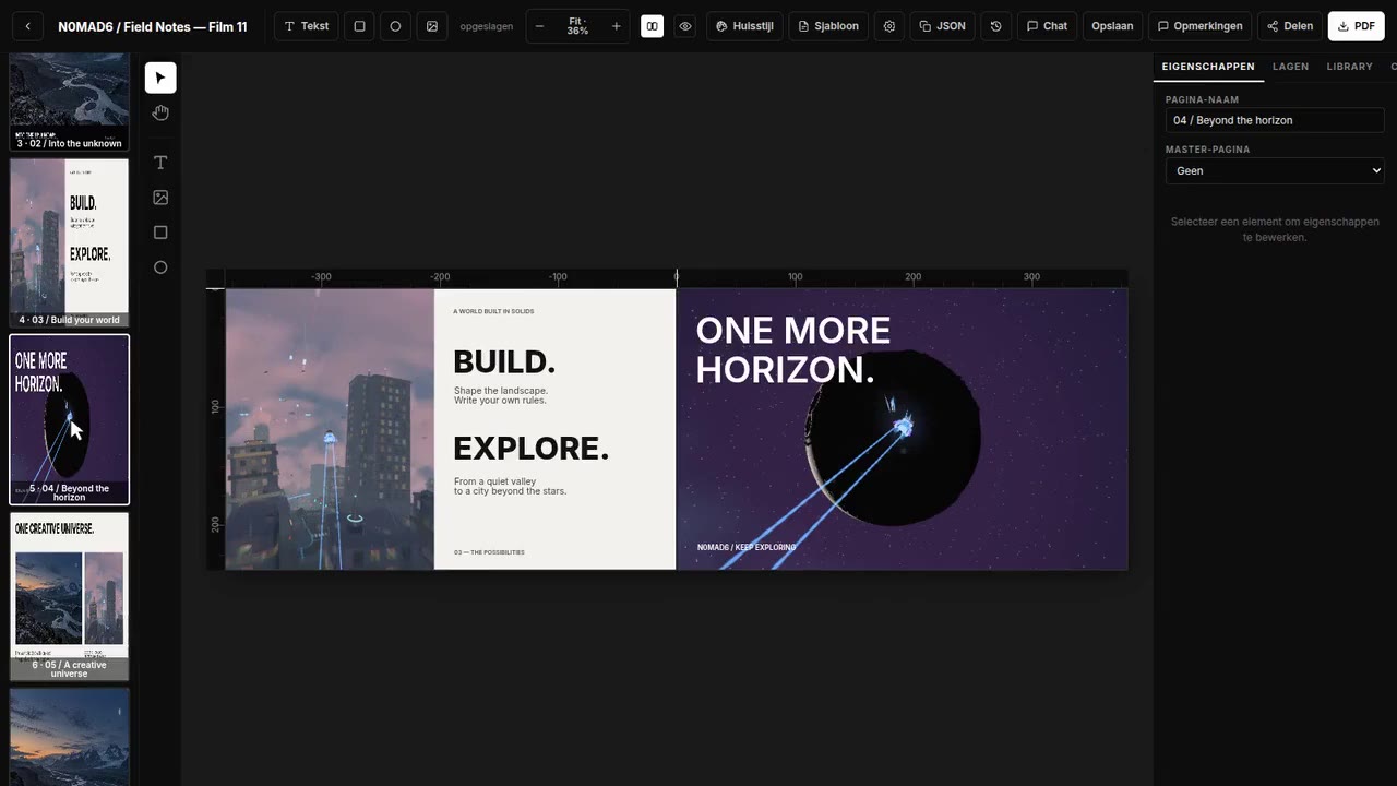 Pages: Masters, layers and grids