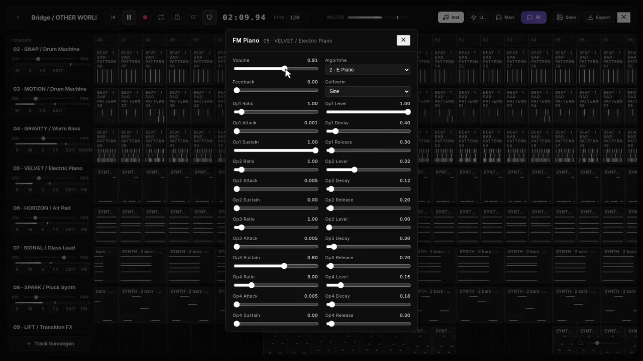 Sounds: Synths and effects